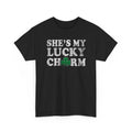 St. Patrick's Day She's My Lucky Charm Couples Tee, Unisex Cotton Shirt, Irish