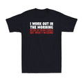 I Work Out In The Morning Before My Brain Figures Out Gym Lover Men's T-Shirt