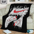 sneakers art Fleece Throw Blanket