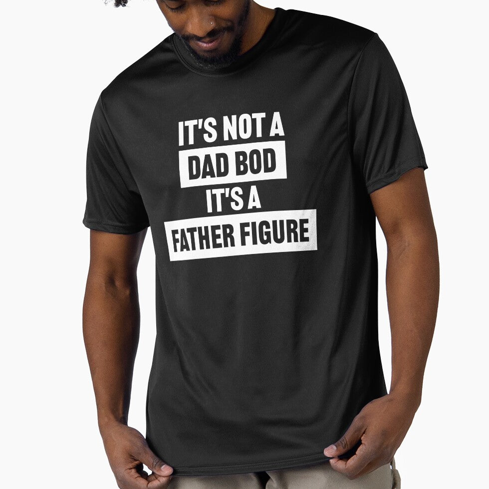 it's not a dad bod it's a father figure Shirt. Funny Dad joke Shirt. Father's day Shirt. Funny Dad Sticker. Dad Socks. Gift for Father. Funny Husband Shirt. Gift for him. Papa Shirt. by Aknarin Thika