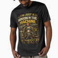 Minion in the Machine – Industrial Grunge Worker Tee by PeaceFrogSEA