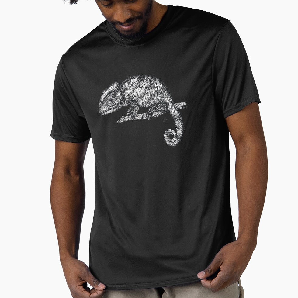 Chameleon in ink by Luke Landwehr
