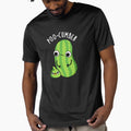Poo-cumber Funny Cucumber Pun (Dark BG) by punnybone