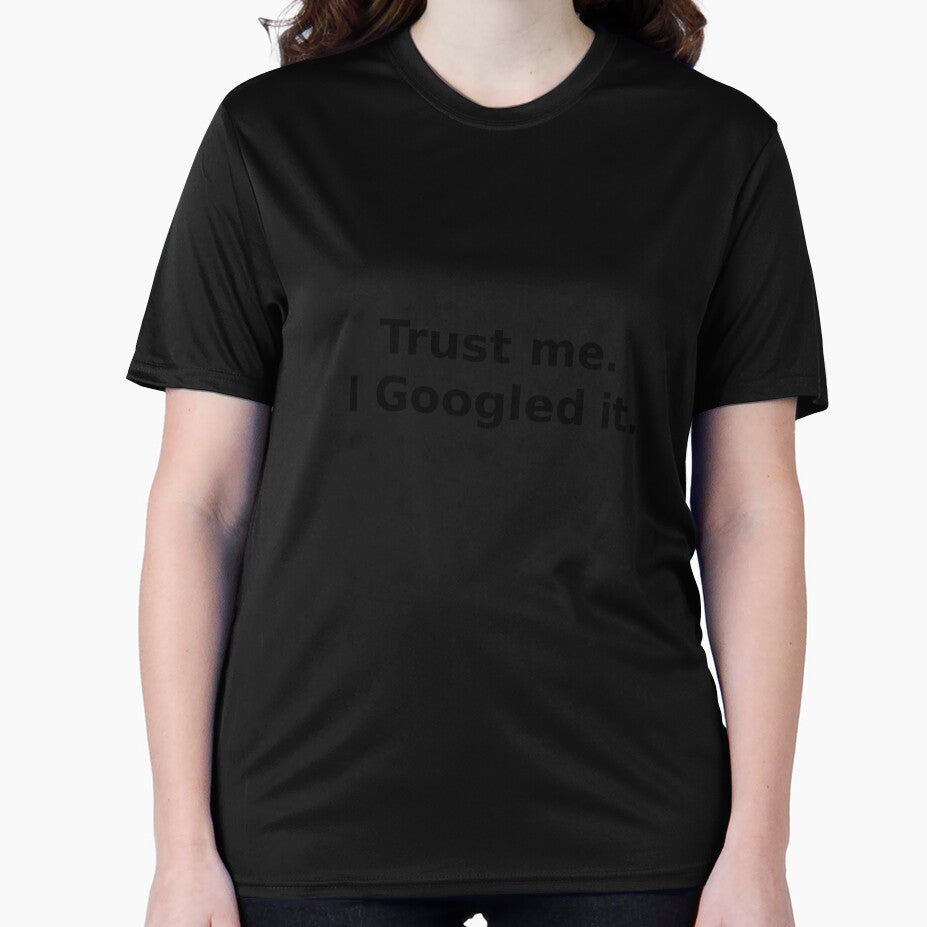 Trust Me. I Googled It. – Funny Minimal Typography Quote Design by OffSignal