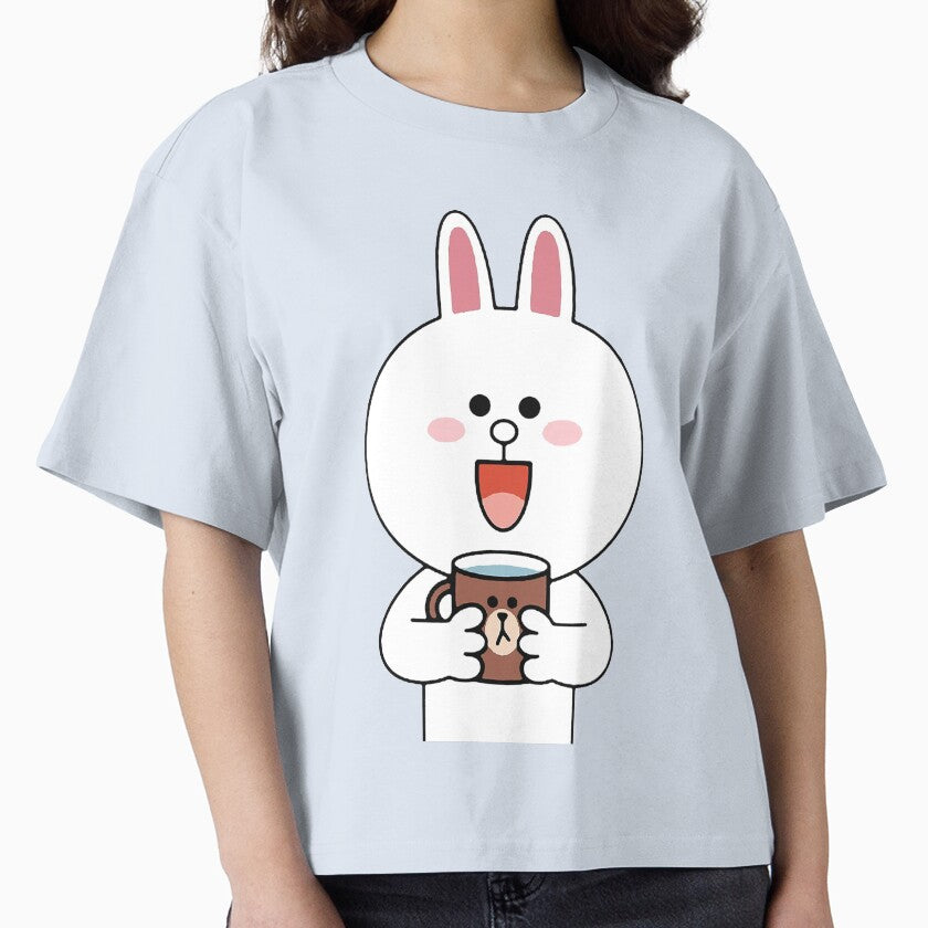 Cute Cony Bunny Rabbit Brown Bear Lovers Forever Classic, For Men Women Unisex Logo by BRTPBM