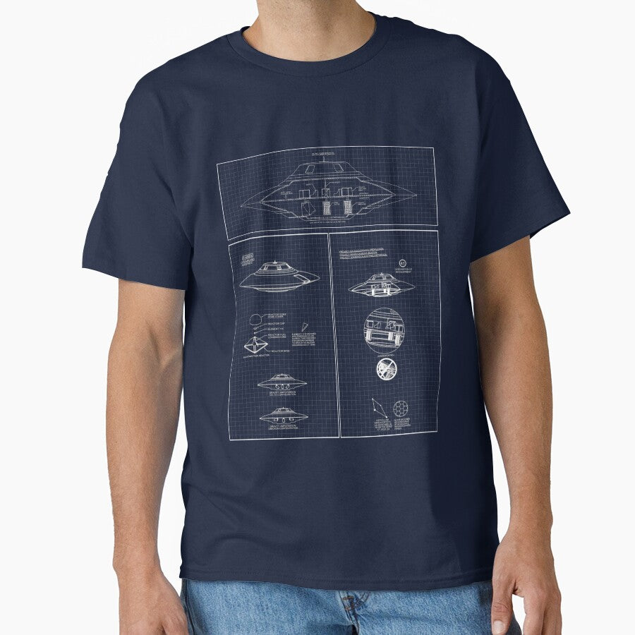 Bob Lazar Sport Model UAP Blueprint by HecksherDesigns