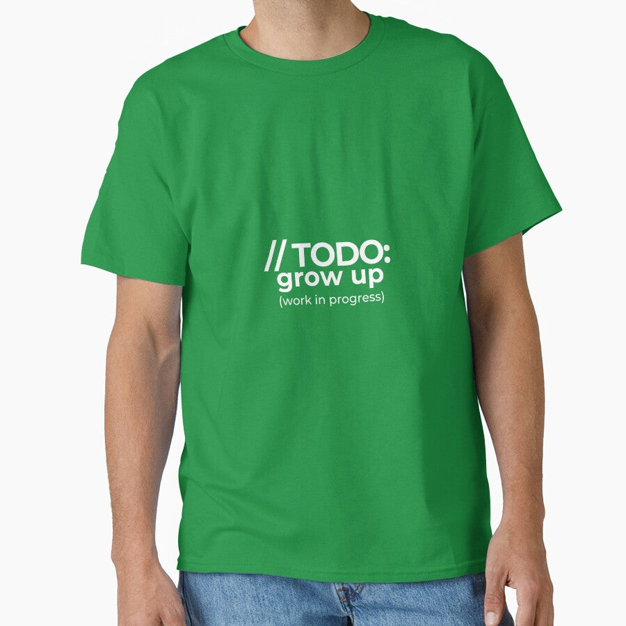 // TODO: grow up (work in progress) ? — Funny Kid Programmer T-Shirt by ShirtOverflow