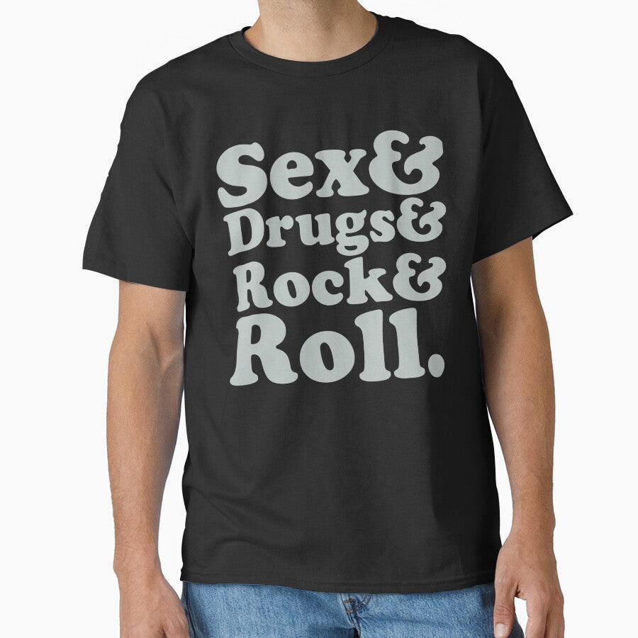 Sex and drugs and rock and roll slogan. by Kludoman