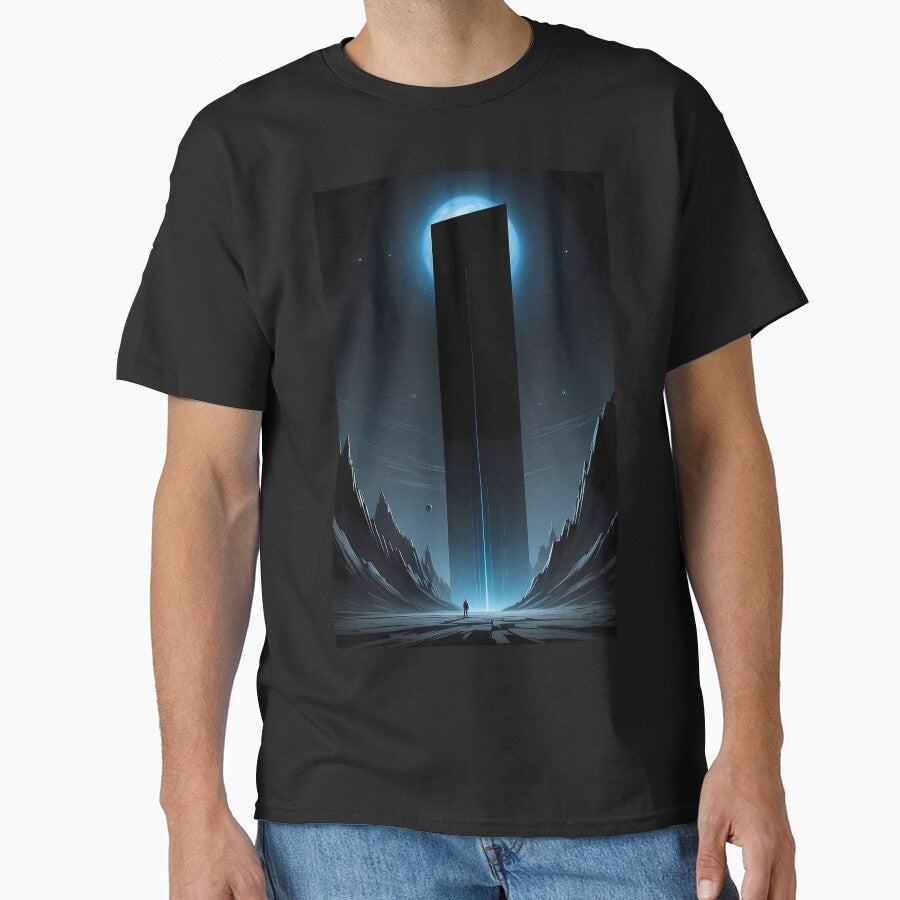 Cosmic Monolith Minimalist Art Print Cinema by Cine8