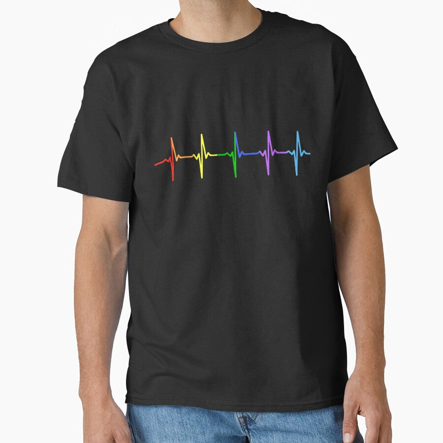 Rainbow Pulse Hearbeat LGBT by thingsandthings