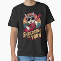 Shredding The Yarn Cat Guitar And Yarn Pun by ILOVEART247