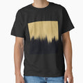 Modern Brush strokes Gold Black Design by NdesignTrend