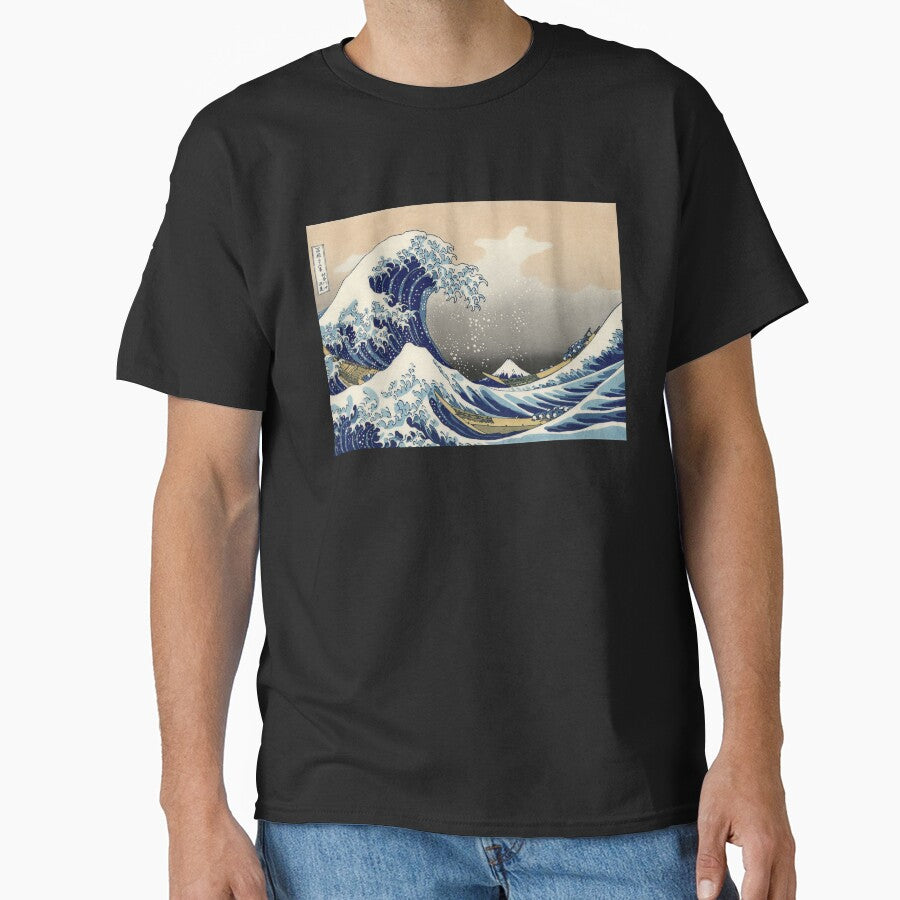 Graphic Ocean Wave Gift Hokusai Japanese Wave Design With The Great Wave Off Kanagawa Art by Classic Visions Gallery