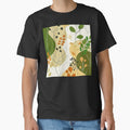 Boho Abstract Leaves Art In Green And Earthtones by DEC02