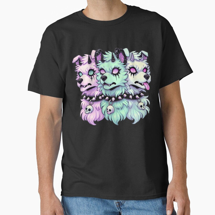 Pastel Goth Gothic 3-Headed Dog Gothic Men Women by BlueBerry-Pengu