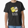 Butter Latte Than Never Funny Food Pun (Dark BG) by punnybone