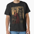 Fierce Samurai Warrior and Majestic Warhorse at Dusk by ArtVibeCo