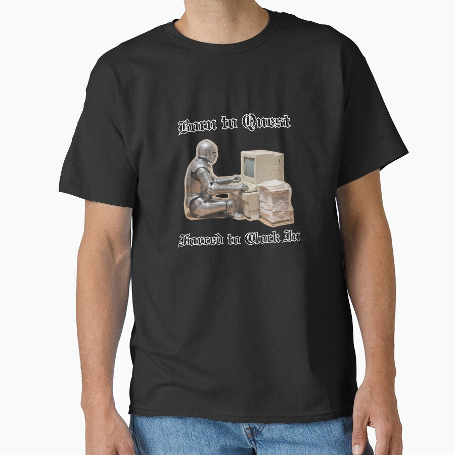 Born to Quest, Forced to Clock In – Office Humor for RPG & Fantasy Lovers by 9morethan9®