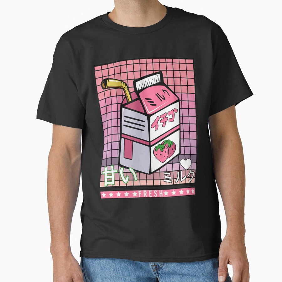 90S Japanese Otaku Stylish-Aesthetic Milk Drink Japan-Lover by Seth Shiver