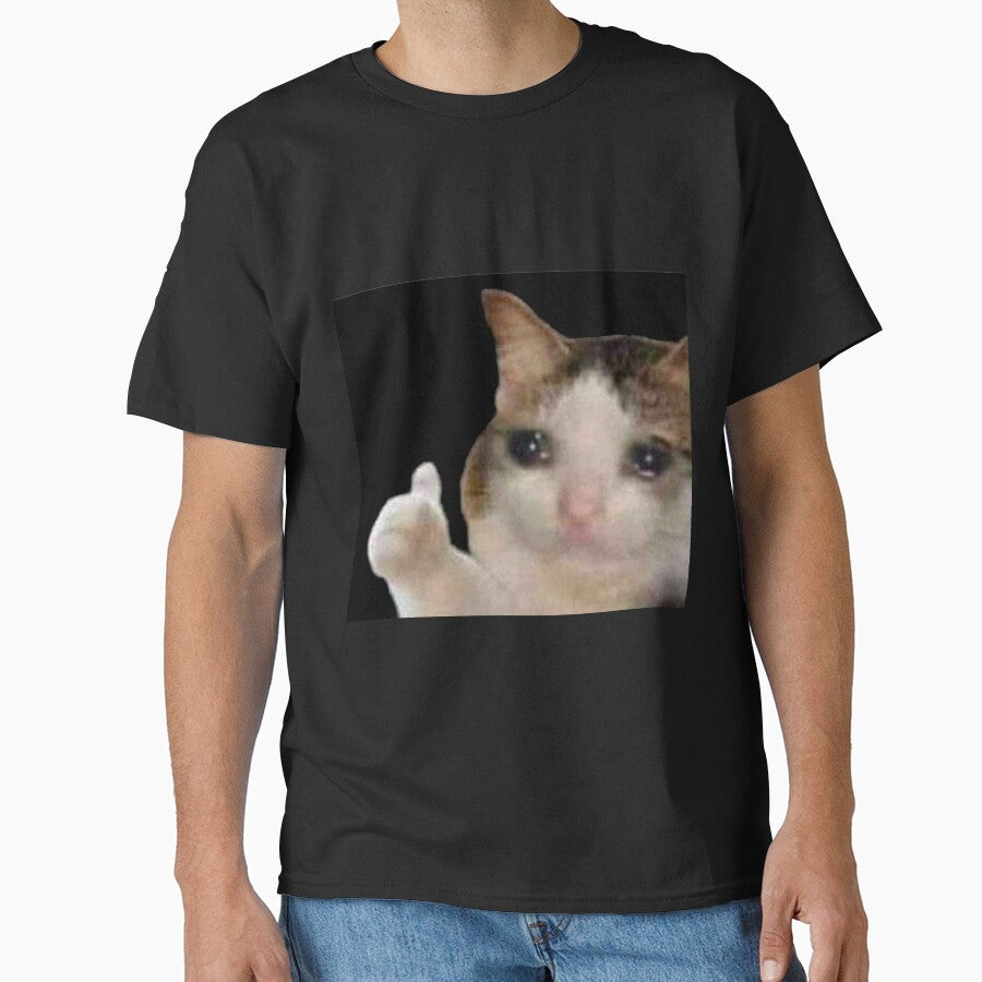 Crying Cat Thumbs Up Meme by cnon626