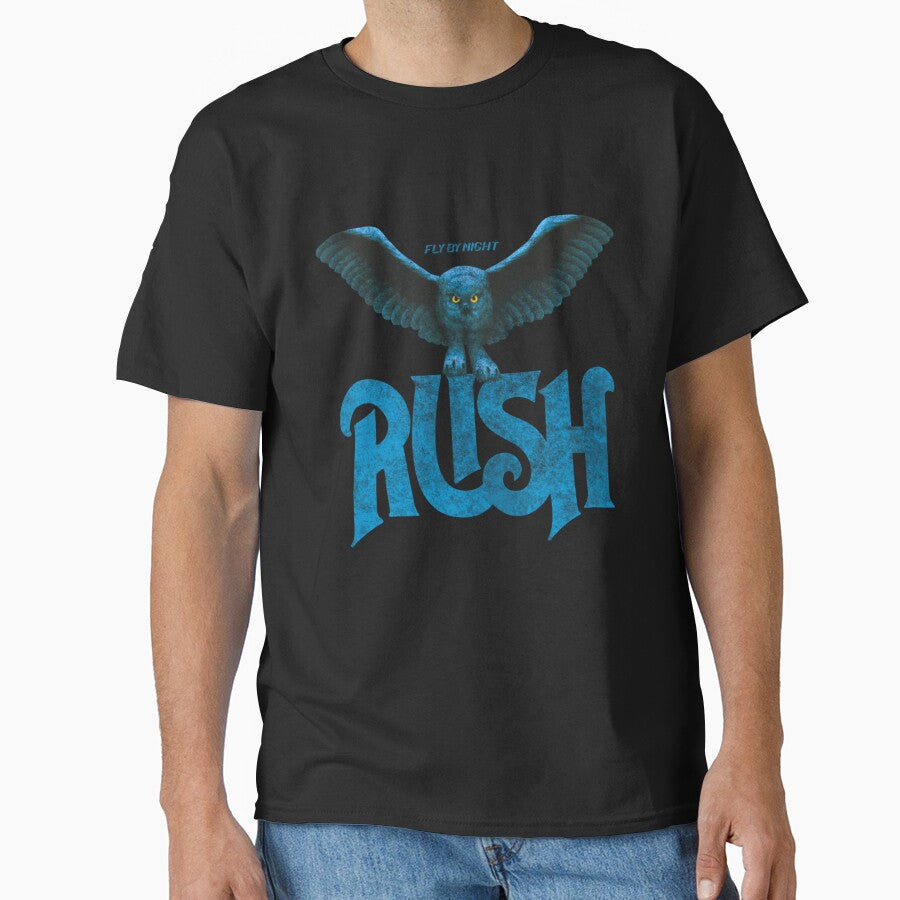 Rush Band Owl Vintage Rock Design by CoyBalistreri