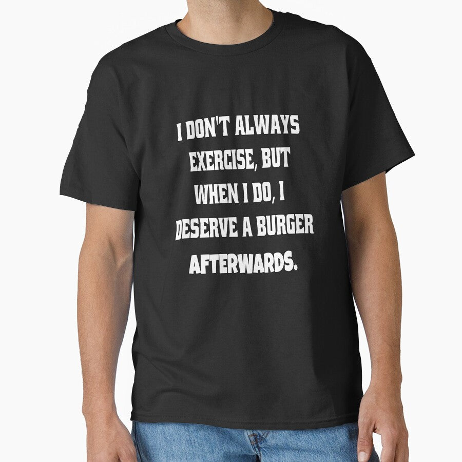 Funny Sarcastic Humor I Don't Always Exercise by fantasticdesign