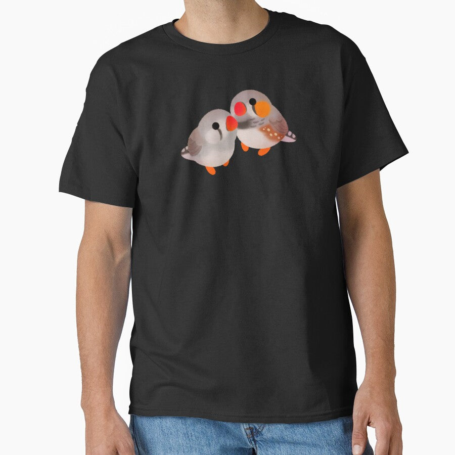 Zebra finch - text/dark by pikaole