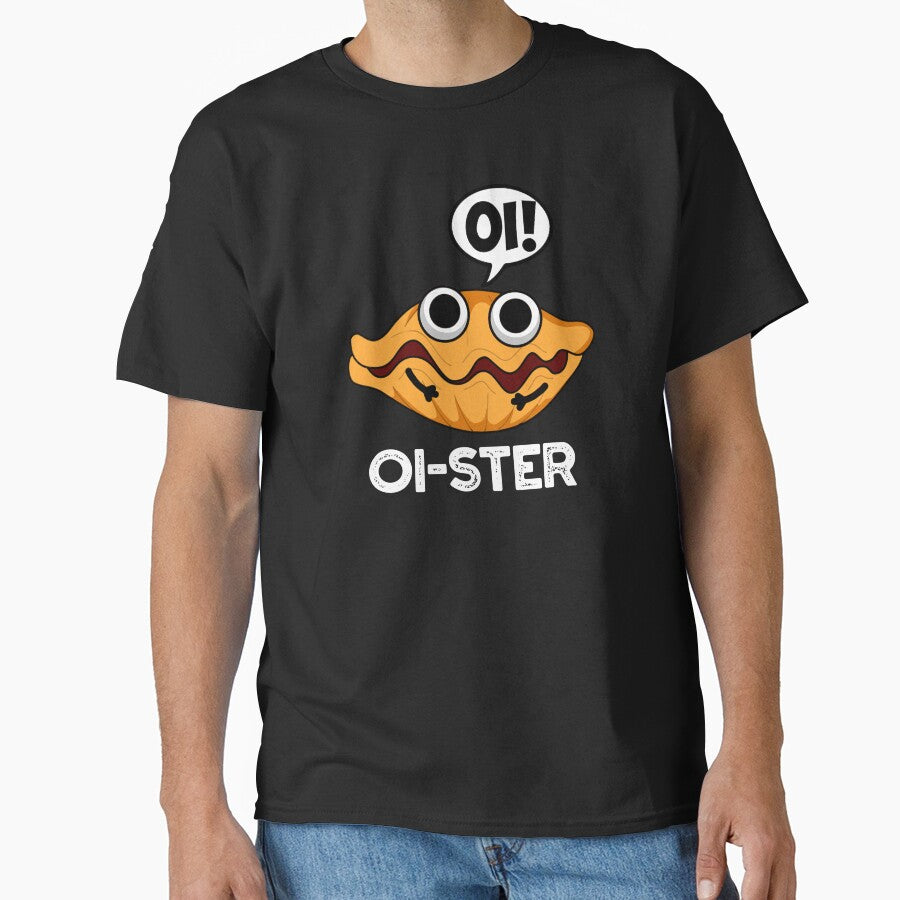 Oister Funny Animal Oyster Pun (Dark BG) by punnybone