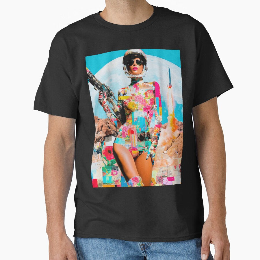 Retro Futuristic Fashion | Female Space Cadet | Vintage Artwork by OrganicLights
