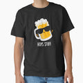 Beer-ed Funny Beer Beard Pun (Dark BG) by punnybone