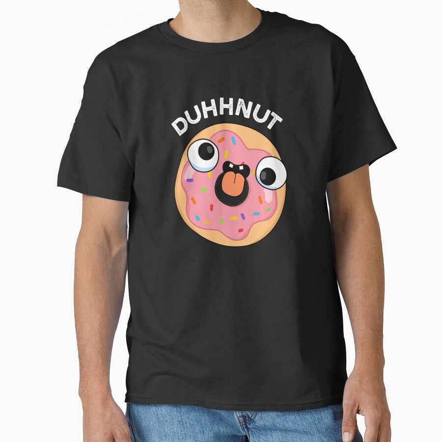 Duhh-nut Funny Silly Donut Pu(Dark BG) by punnybone