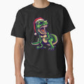 dinosaur christmas pun green by Gloria312