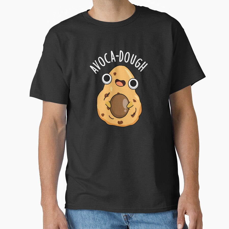 Avoca-dough Funny Avocado Puns (Dark BG) by punnybone