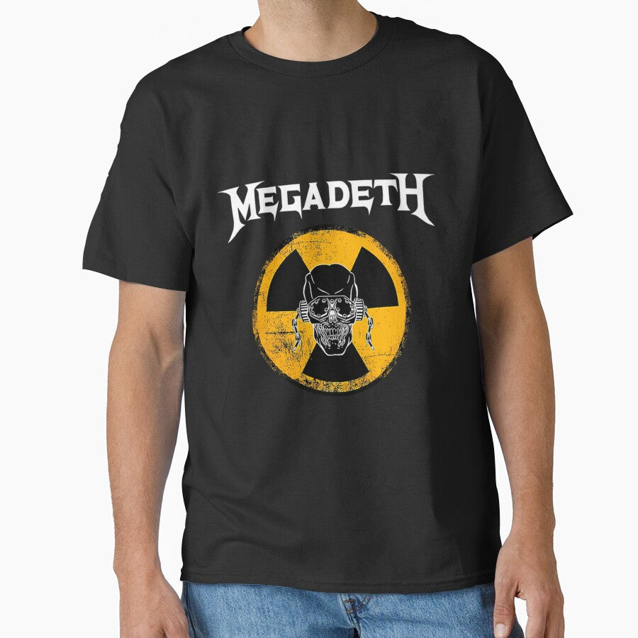 Skull Megadeth - Vintage Black And Yellow by nichollehnse