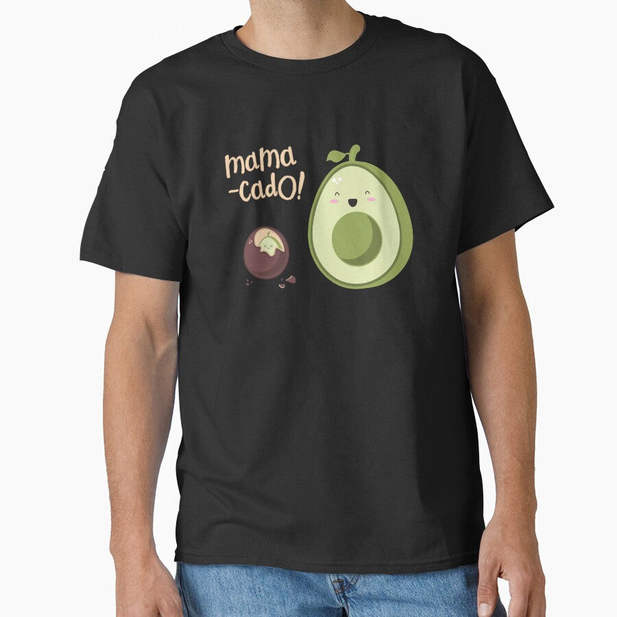 Avocado mamacado kawaii design by high5doodle
