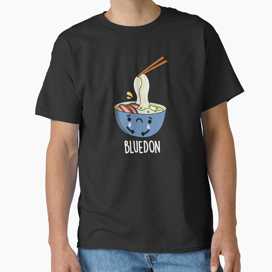 Blue-don Funny Udon Pun (Dark BG) by punnybone