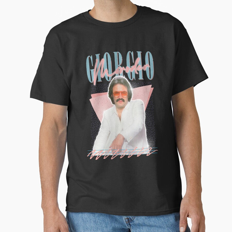 Giorgio Moroder -- Retro Style Fan Art Design by AhriKimich