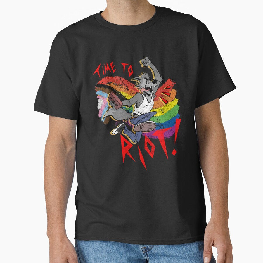 Time to Riot! Vintage Furry Pride Month Brick by Jackaloo