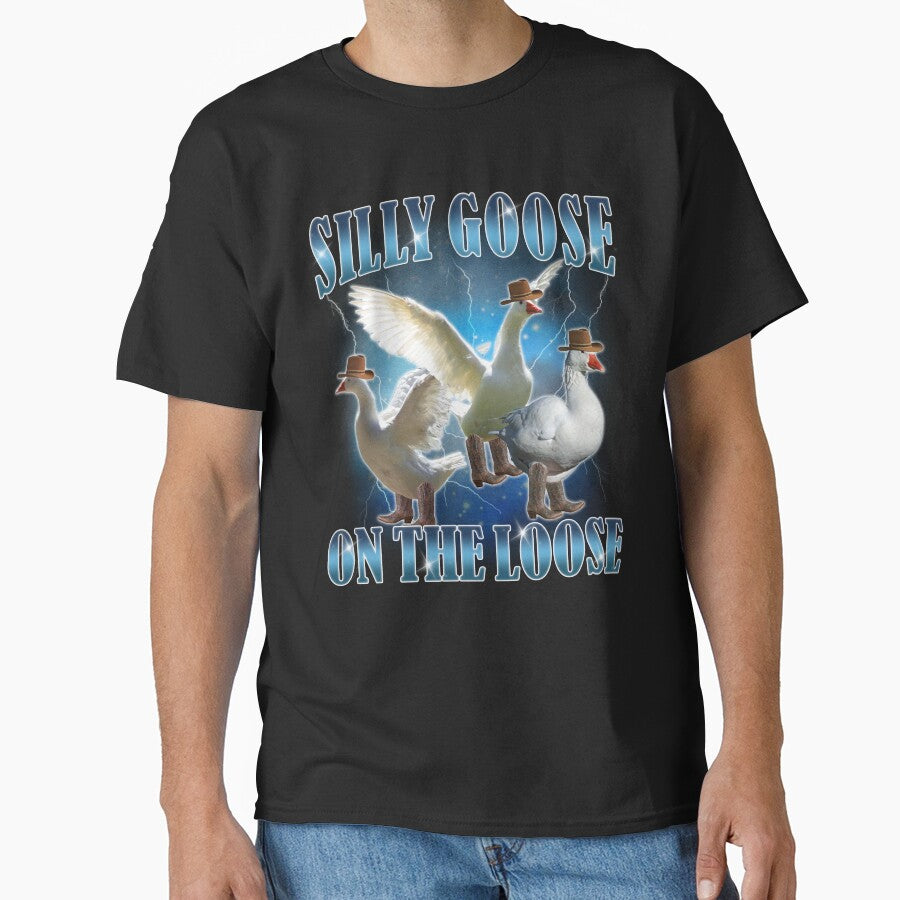 Silly Goose On The Loose Funny Goose Meme by BelkaMd