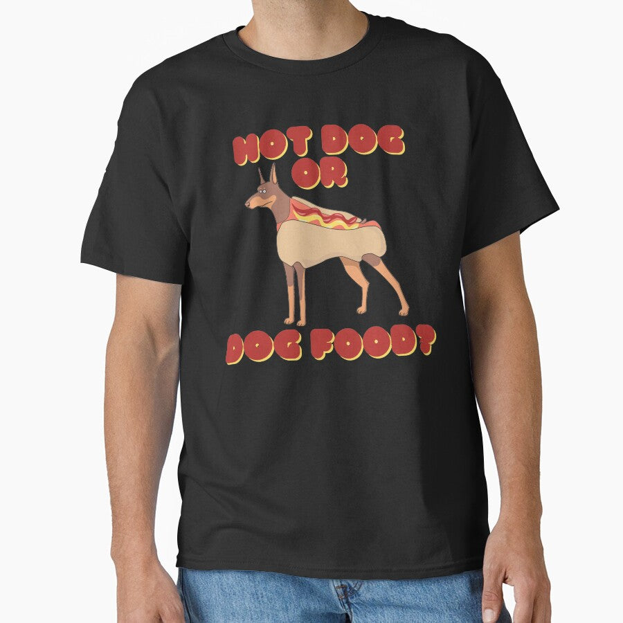 Hot Dog or dog food Cute Funny Pun by RichTeeDesigns