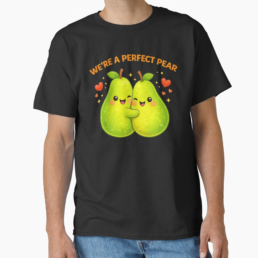 We’re a Perfect Pear Cute Pun by Papier Atelier Art