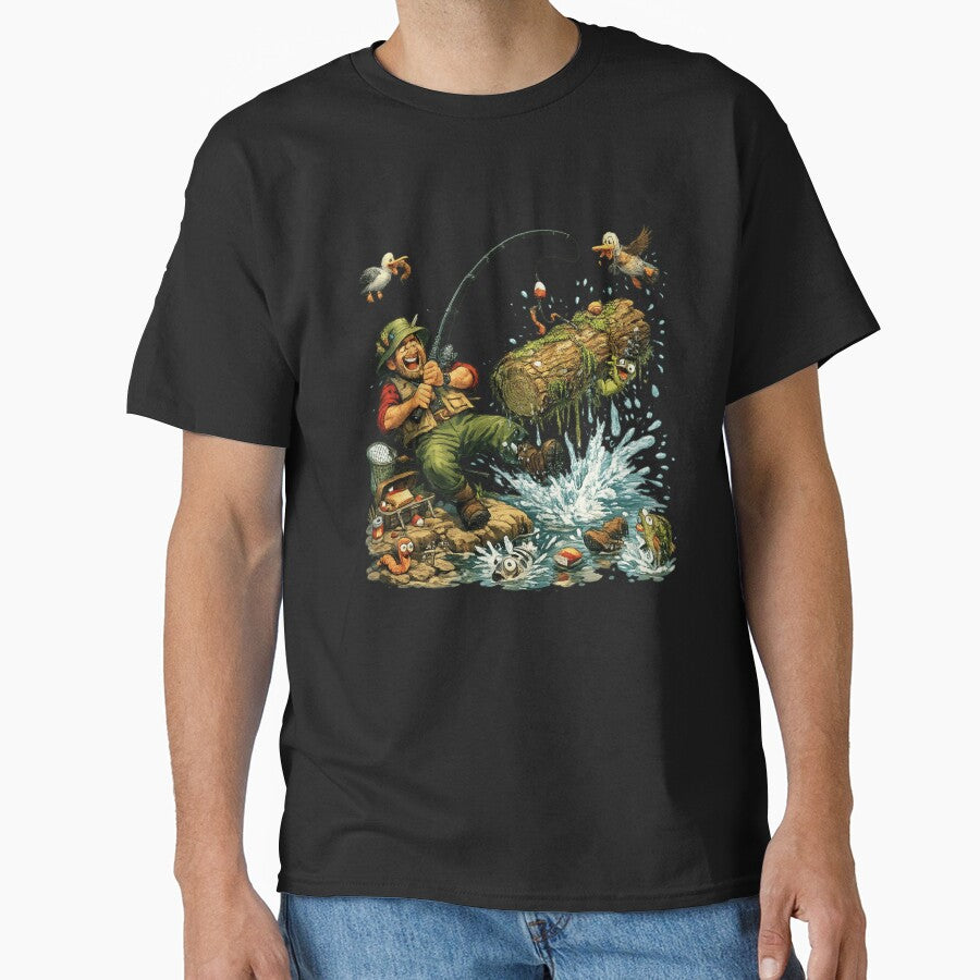 Funny Fishing Log Snag Bate Lure Dad by ttuniques