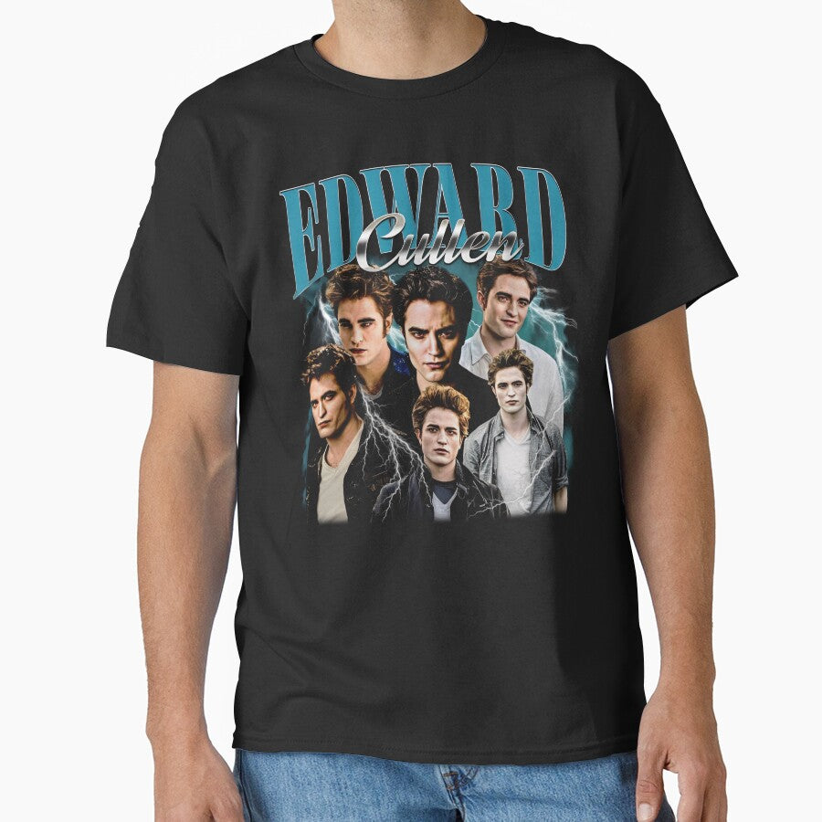 Limited Edward Cullen Vintage T-Shirt, Graphic Unisex T-shirt, Retro 90's Fans Homage T-shirt, Gift For Women and Men by BancaJone