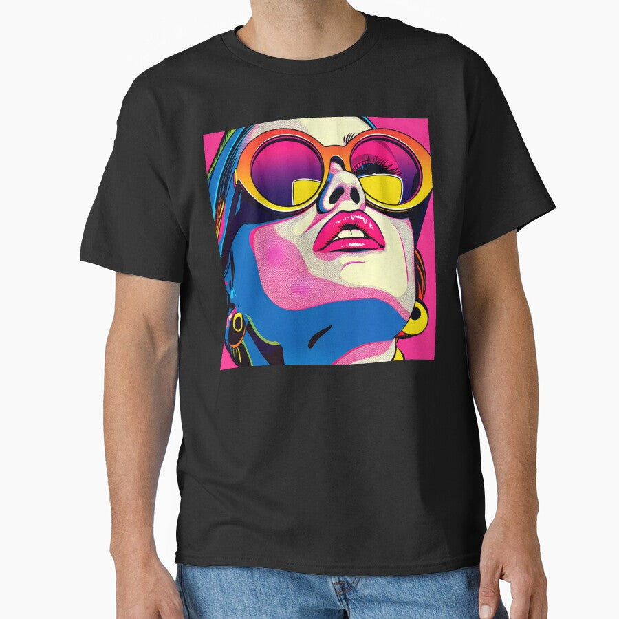 Pop Art Female With Sunglasses Comic Book Aesthetic by DEC02