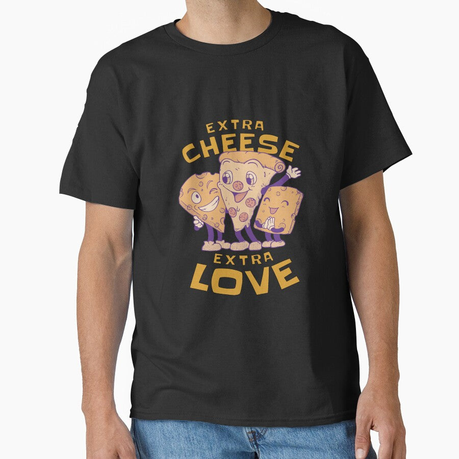 Funny Sarcastic Pizza Humor Extra Cheese Extra Love. by fantasticdesign