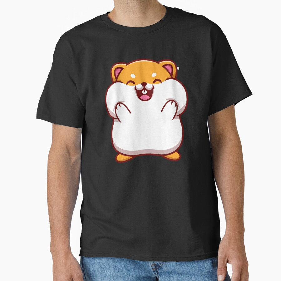 kawaii hamster new classic sticker by anandsiva2703