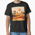 Boho Abstract Art Mountain Landscape Sunrise Modern Art by DEC02