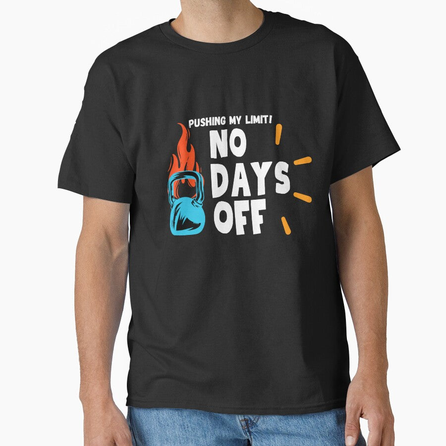 No Days Off – Motivational Gym Workout Design by CreatiWorks