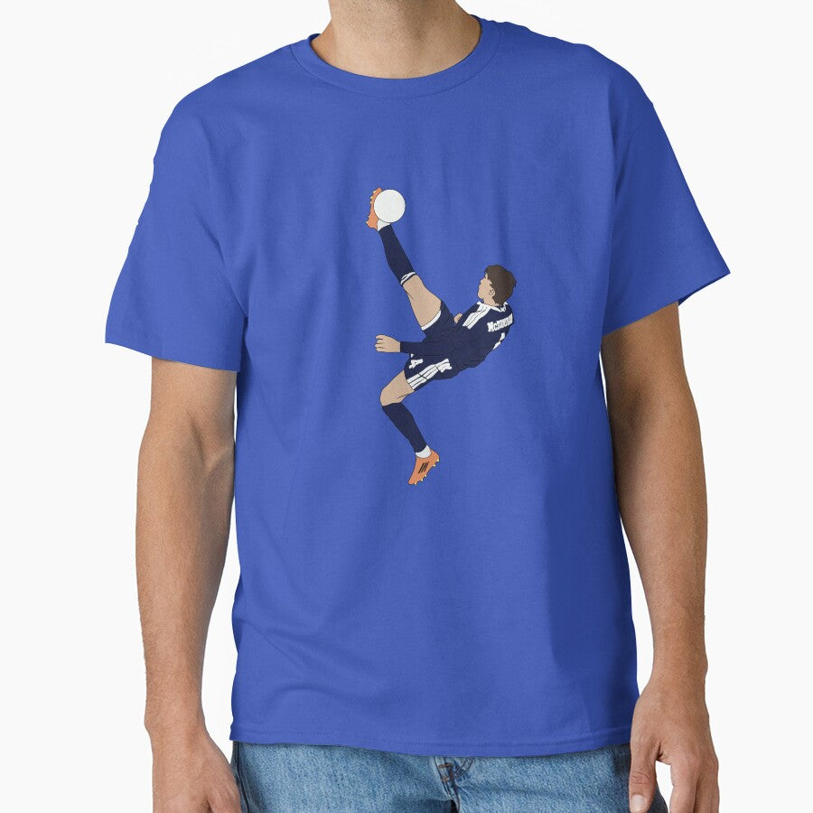 Scott McTominay Bicycle Overhead Kick Scotland Minimalist by Hevding