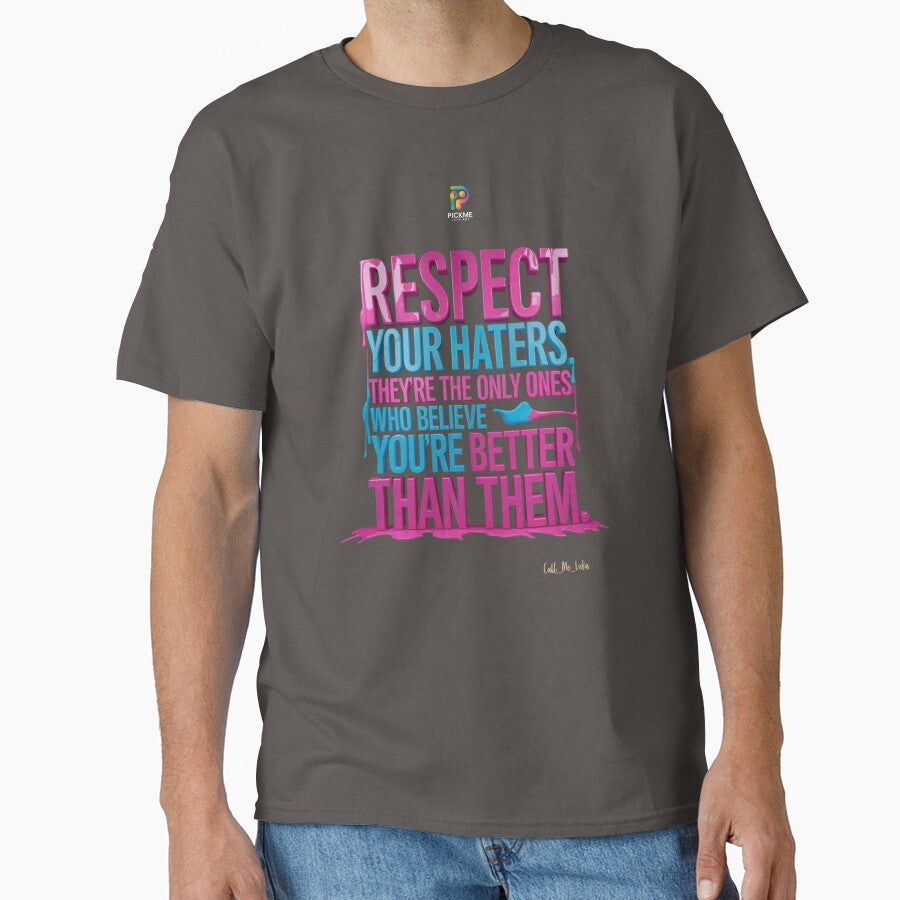 Respect Your Haters – Bold Motivational Street Art Quote by PickMeLGK